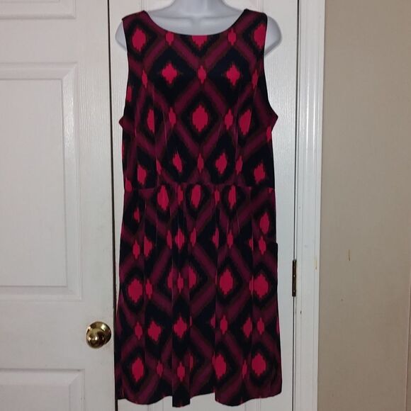 Gap multicolor print dress with side pockets   Sz 16 - Picture 1 of 5